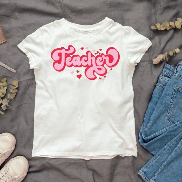 Teacher V-Day Shirt - Picture 1 of 1